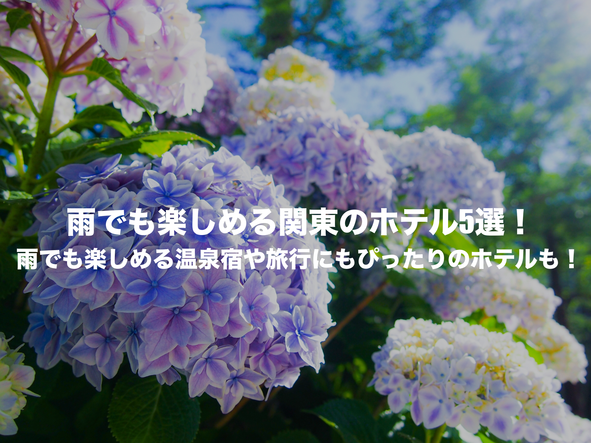 雨でも楽しめる ホテル 関東