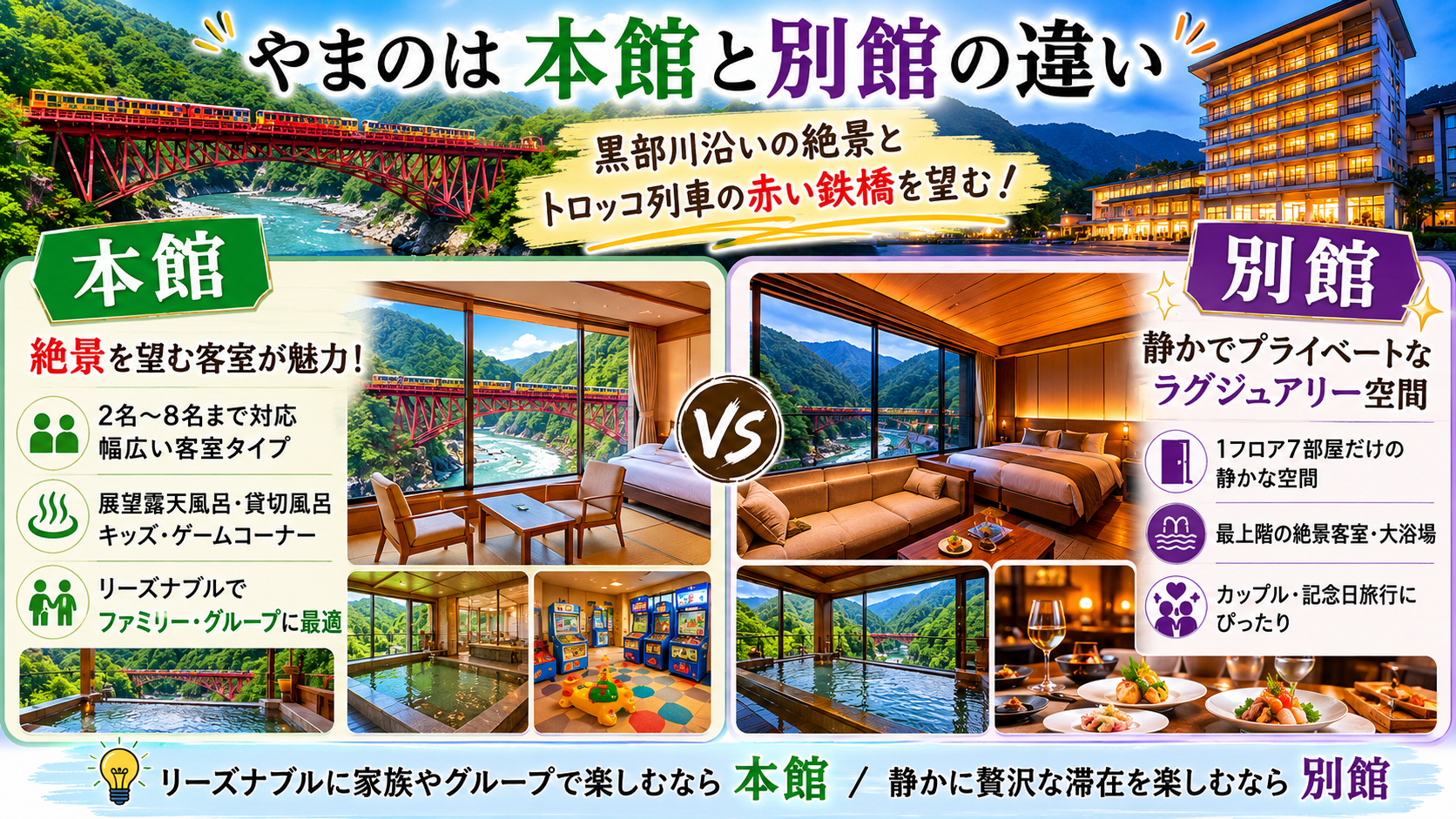 やまのは本館 別館 違い