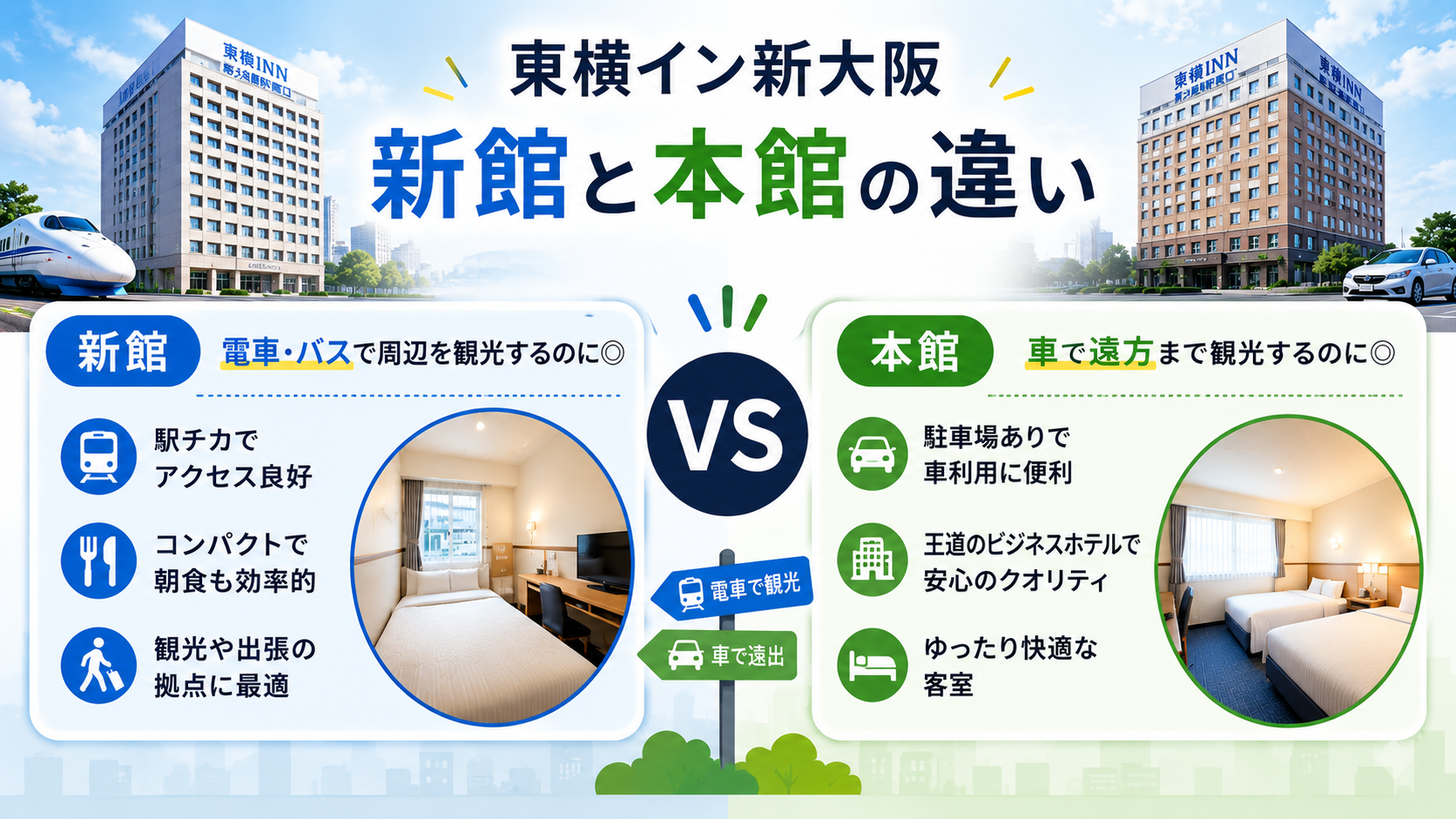 東横イン新大阪 新館と本館の違い