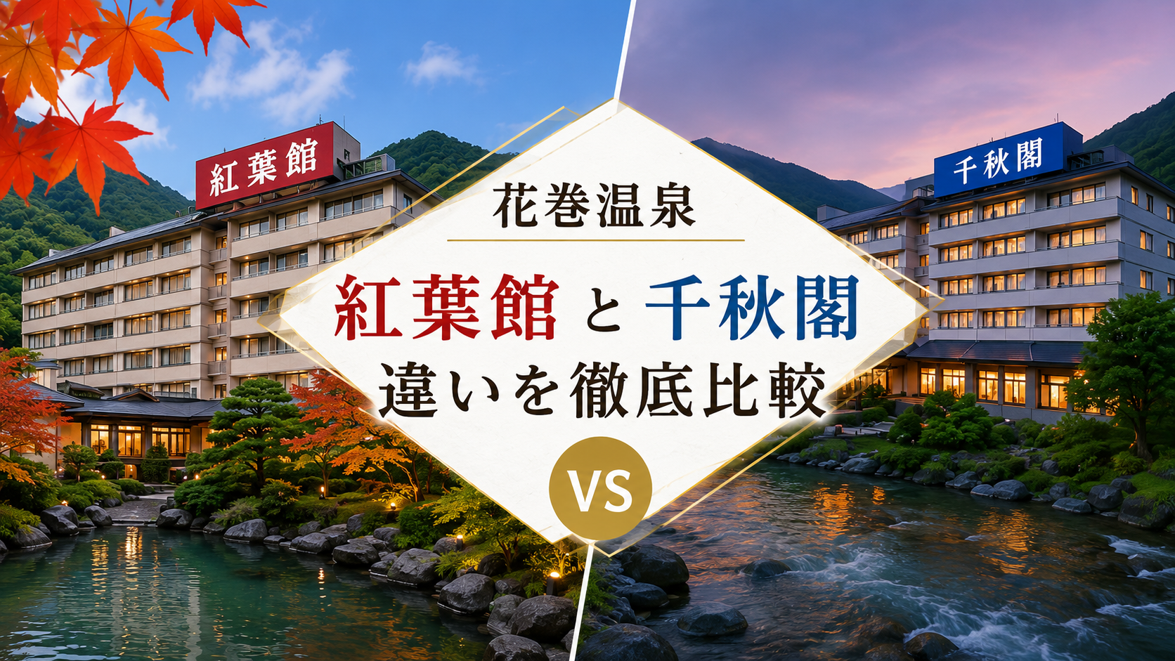 花巻温泉 紅葉館 千秋閣 違い