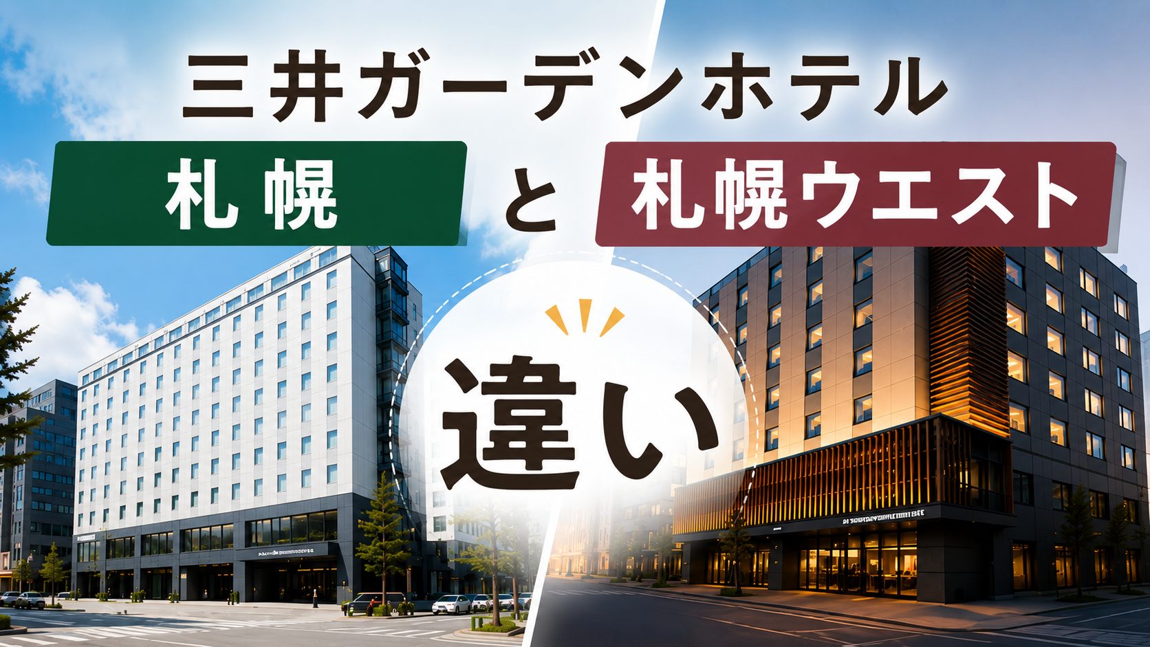 三井ガーデンホテル札幌 ウエスト 違い