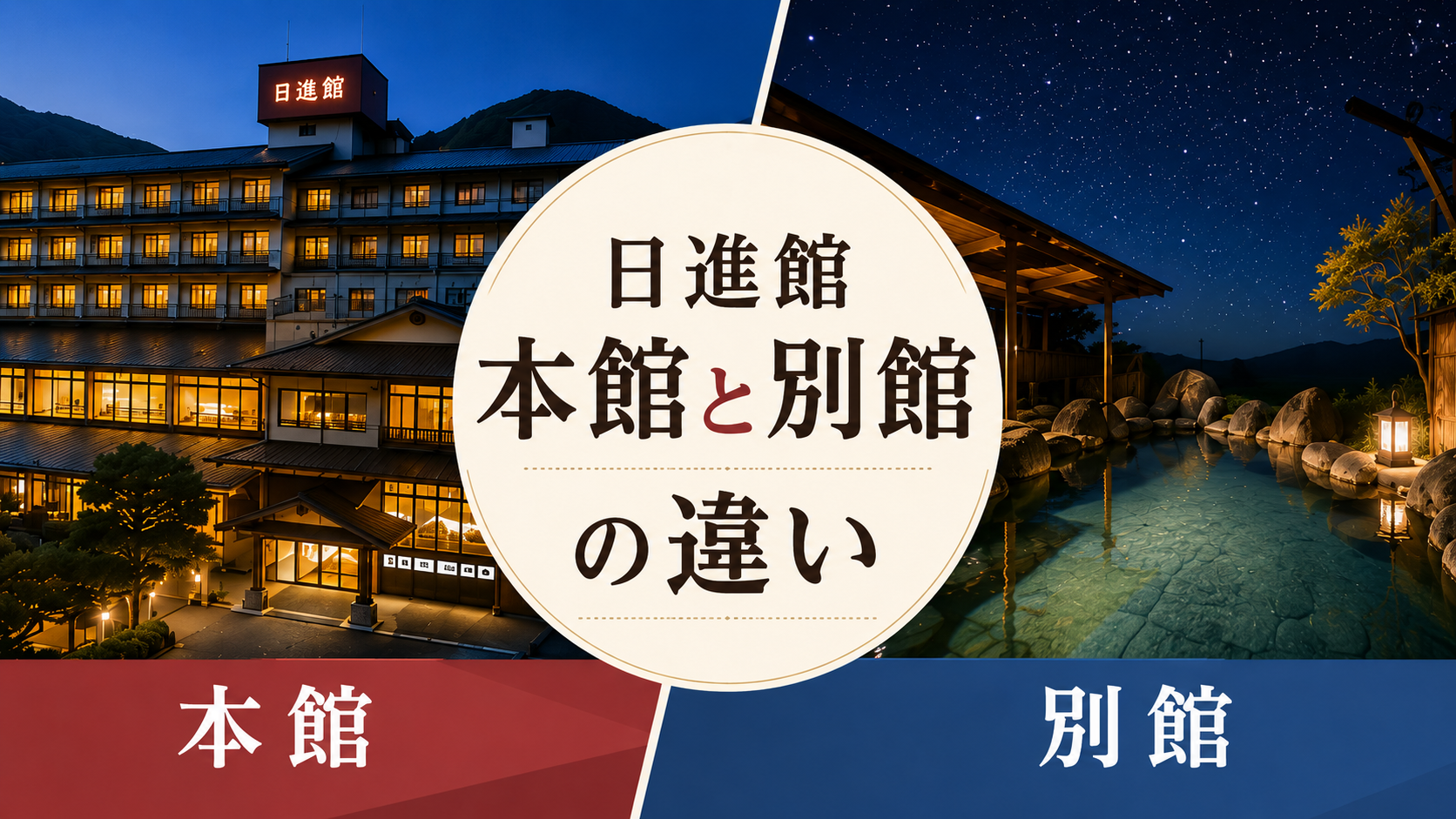 日進館 本館と別館の違い